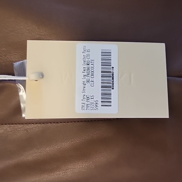 Meshki Faux Leather Pants XS - Picture 6 of 8